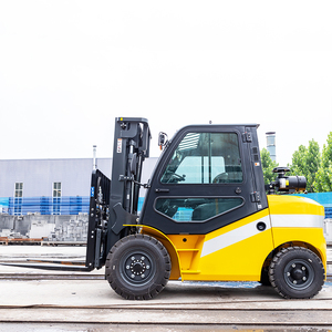 จัดส่งฟรี4WD รถยกดีเซล5ตันสำหรับงานหนักรถยกภูมิประเทศขรุขระพร้อมยางแข็ง/เบาะรองนั่งสำหรับงานก่อสร้างที่ดีที่สุดการเกษตร - Product Image 2