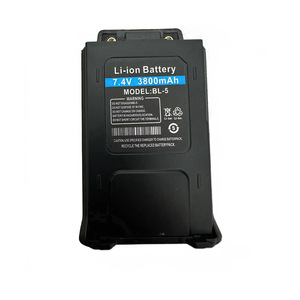 For Baofeng Walkie Talkie <b>Battery</b> 3800mAh Lithium <b>Rechargeable</b> With Type C Charging Anti Slip Black - Product Image 4