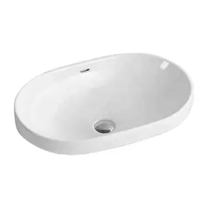 Factory direct cheap price ceramic hand sink lavabo counter top oval bathroom counter top art basin