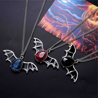 Collier pas cher Halloween punk Dark Vampire bat wing bijoux cadeau gothique