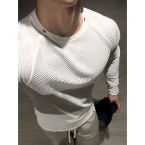 Camiseta Deportiva de Manga Larga para Hombre, de Malla Elástica y Ajustada, para Fitness, para Tallas Grandes - Product Image 3