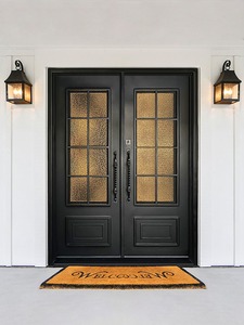 Vendita Diretta dalla Fabbrica: Porte d'Ingresso a <span class=keywords><strong>Doppia</strong></span> <span class=keywords><strong>Anta</strong></span> in Alluminio Pressofuso e Vetro, Stile Europeo, Antieffrazione, per Ville - Product Image 2