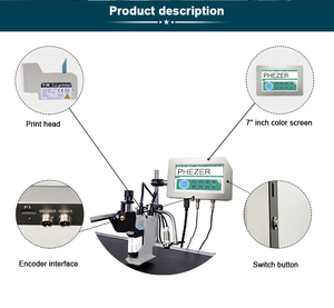 Macchina per Codifica Data di Scadenza Online Facile da Usare PW-MAX con Inchiostro a Rapida Asciugatura per Codifica Tappi Bottiglie e Scatole di Cartone - Product Image 3