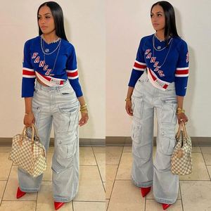 Pantalones Vaqueros Casuales de Cintura Alta con Bolsillos para <span class=keywords><strong>Mujer</strong></span>, Estilo Holgado, Desgastado, Estilo Mamá, Ropa Urbana, Vintage - Product Image 6