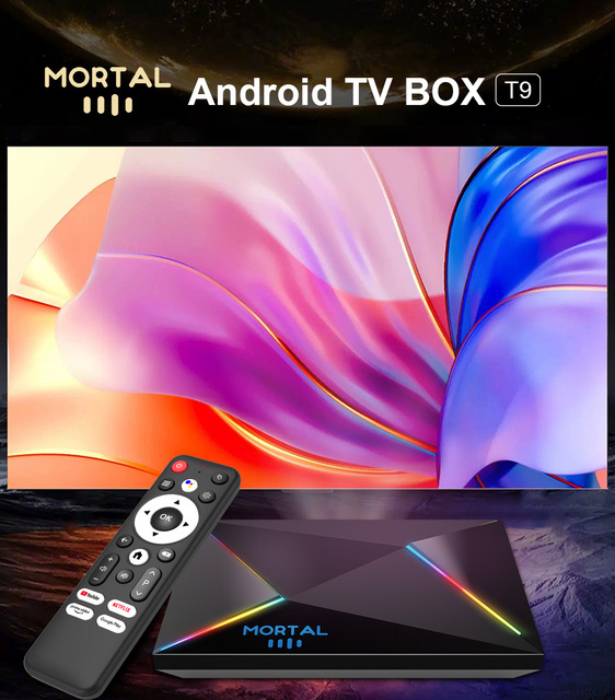 Android 14 TV BOX 4GB 64GB Mortal T9 Allwinner H728 Octa-core Support 8K Video 4K BT5.0+ Support WiFi 6 Streaming Set Top Box