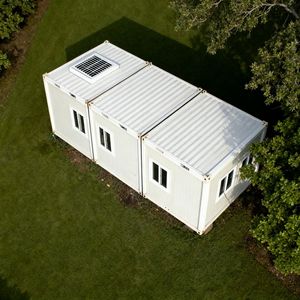 Maisons modulaires préfabriquées en acier, conteneurs plats 10ft 20ft 40ft, portables, démontables, design moderne, bureau, école, salle - Product Image 2