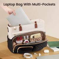 Sac fourre-tout pour le travail, les voyages, l'université, l'usage quotidien, sac fourre-tout pour le déjeuner pour femmes, enseignantes, infirmières, avec grande capacité et porte-gobelet