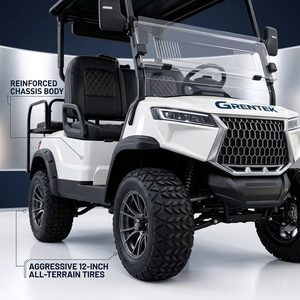 Voiturette de golf à commande intelligente avec écran LED, sièges confortables, haute adhérence pour terrains de golf accidentés et routes non publiques, homologuée DOT CE - Product Image 3