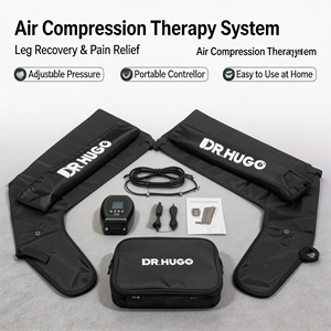 เครื่องนวดขาแบบเต็มขา DR.HUGO Flowave L8 สำหรับขายส่ง ระบบการบีบอัดอากาศแบบเรียงลำดับเพื่อการฟื้นฟู - Product Image 1
