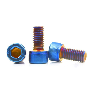<span class=keywords><strong>Vis</strong></span> à tête cylindrique hexagonale en acier inoxydable 304 bleu brûlé pour modification de moto et de voiture électrique - Product Image 3