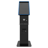 Kiosque de jeu à écran tactile multipoint Unispot 23,8 pouces LED sur pied avec lecteur de codes-barres Fire Link et SDK de rédemption de tickets