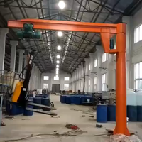 Grue à flèche orientable autoportante HENGTAI de 3 à 5 tonnes avec moteur électrique et radiocommande pour usage industriel
