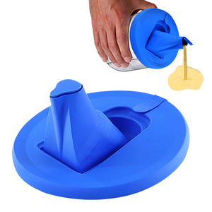 Paint <b>Bucket</b> Lid With Pour Spout Anti Drip Cover For Painting Portable Orange Blue Red - Product Image 5