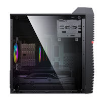 Boîtier d'ordinateur en acier MicroATX SOHOO 6506 Mid Tower, châssis de bureau en stock