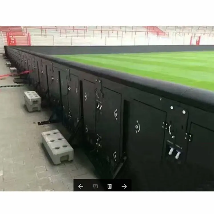 Futbol stadyumu çevre Video led'li ekran kabine 960X960mm P5 P6.67 P8 P10 stadyum ekranı