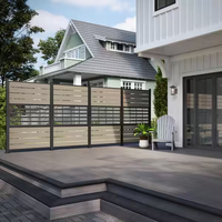 Panneau d'écran extérieur en aluminium de qualité supérieure pour la conception de villas et de jardins, et les espaces extérieurs contemporains