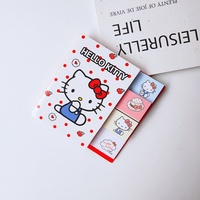 Blocs-notes autocollants créatifs japonais et coréens, mignons animaux de dessin animé, autocollants pour messages, vente en gros pour l'école