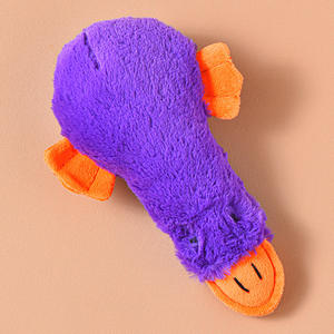 Yeni tasarım peluş ördek şekli köpek oyuncak ses chew interaktif temizleme diş eğitim - Product Image 5