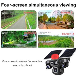 Solar Real 4Lens 20MP 10K WiFi 4G IP esterno 360 panoramiche PTZ telecamere Bullet sicurezza Wireless CCTV sorveglianza della telecamera di rete - Product Image 5