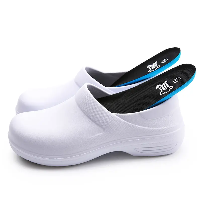 Wholesale Non Slip Oil Resistant High Elastic Shock Absorption Baotou Shoes Breathable And Anti-skid EVA Kitchen Chef Shoes