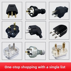 Enchufe de alimentación desmontable con/sin conexión a tierra, ensamblado en Reino Unido/Estados Unidos/Australia/Europa/Alemania/Italia/Sudáfrica - Product Image 3