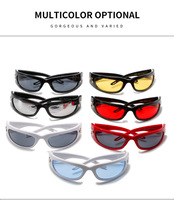 Nuevas Gafas de Sol Rectangulares con Montura Completa UV400 de Moda, Unisex, Color Naranja, Populares en Línea, para Baile, Hip-hop, Fotografía Callejera, Deportes al Aire Libre