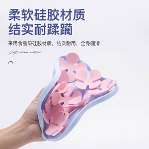 Plat de nourrissage lent en silicone pour animaux de compagnie, forme arrondie, design anti-étouffement pour chats et chiens - Product Image 2