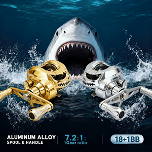 Moulinet de pêche à lancer léger KEKAXI, 10 kg de résistance maximale, rapport de vitesse élevé 7.2:1 - Product Image 3