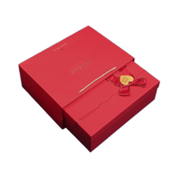 Coffret cadeau de thé main dans la main papillon rouge de qualité supérieure Advanced Sense Festive Heaven Earth Cover Made Durable Paperboard Top Tea