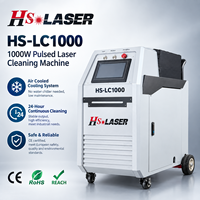 Machine de nettoyage au laser pulsé portable HS LASER 300W 500W 1000W avec tension 100V à 240V monophasée