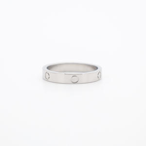 Hot Selling 4MM Paar Edelstahl Ring 18 Karat Gold verblasst nicht Titan Stahl Schmuck Hochwertiger Ring für Frauen - Product Image 6