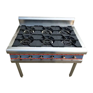 Free Standing Ristorante In Acciaio Inox Stufa A Gas Bruciatore di 3 - Product Image 6