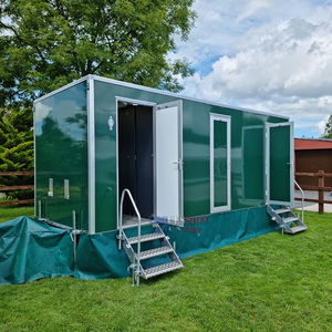 Remorque de toilettes portable Plusieurs stalles Toilettes mobiles WC Remorque Mobile Climatisée RV <span class=keywords><strong>Camper</strong></span> Toilette Remorque - Product Image 3
