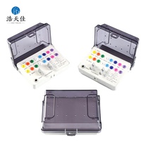 Kit d'instruments chirurgicaux jaunes pour implants dentaires, avec plateforme de réparation moulée, boîte à outils et base d'installation, en promotion
