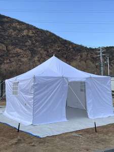 Tente imperméable portable en <span class=keywords><strong>toile</strong></span> de coton résistante, mur, cadre extérieur pour inondation d'urgence, 2 m x 2 m - Product Image 2