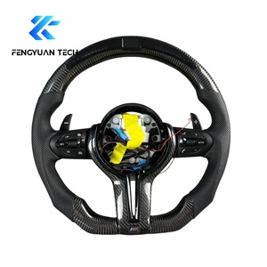 Volant OEM pour BMW E92 F30 F10 E60 F31 F82 E61 E90 E39 E91 E70 E46 F22 E53 F80 F48 F01 F32 F36 F07 F93 E87 en fibre de carbone - Product Image 1