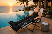 Masseur de jambes à compression d'air séquentielle, bottes de drainage lymphatique pour une récupération rapide de la circulation