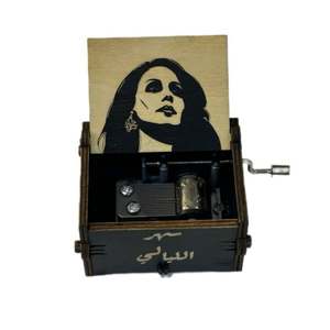 Đầu tiên Arabic tay bằng gỗ Crank âm nhạc hộp truyền thống bài hát hộp - Product Image 5