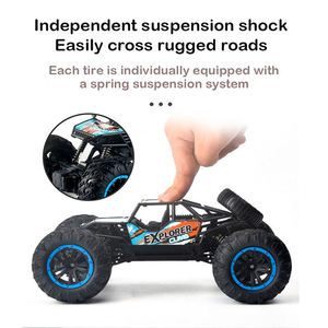 ZTXION JJY-01 2.4G 1:16 Coche RC Todoterreno 4x4 de Gran Tamaño con Neumáticos TPR para Subir Pendientes de 45 Grados, para Niños, Control Remoto de 4 Canales - Product Image 5