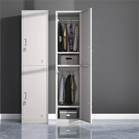 Armoire de rangement étanche armoire de rangement scolaire armoire à langer fer maison armoire simple 2 portes armoire en acier armoire