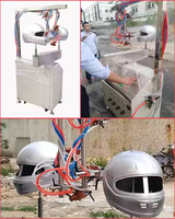 Casque Crash Casque automatique CNC revêtement Spray pièces en plastique cabine de peinture Machine ligne de peinture