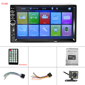 Abd depo 2 Din 7 inç HD dokunmatik ekran araba Video multimedya MP5 çalar FM/USB/AUX 7018B uzaktan kumanda amplifikatör SD kart - Product Image 3