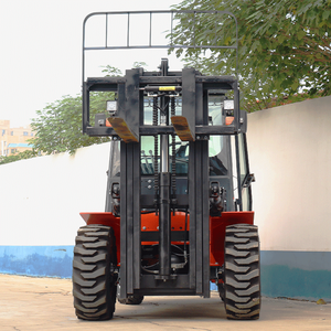 2.5-טון מחוץ לכביש דיזל מלגזה שלושה שלבים תורן מפז נסיעה 3.5 טון מלגזה <span class=keywords><strong>4</strong></span> טון 5 טון כל שטח קרקע סולר מלגזה - Product Image 2