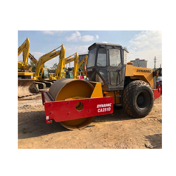 used Dynapac CA251D road roller Single Drum Roller for road machinery low fuel consumption easy to operation