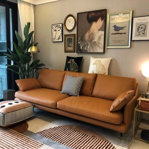 Divano Sezionale di Lusso a 3 Posti di Alta Qualità per Soggiorno, in Vera Pelle, Design <span class=keywords><strong>Contemporaneo</strong></span>, <span class=keywords><strong>Arredamento</strong></span> per Villa e Workshop - Product Image 2