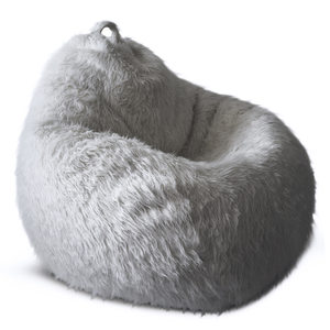 Long Shag Pear Shape Bean Bag , Tear Drop Bean Bag Silla Lazy Sofa - Product Image 3