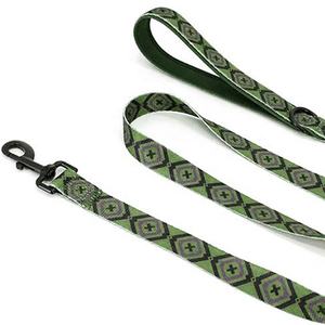 Laisse de <span class=keywords><strong>chien</strong></span> en polyester de luxe avec logo personnalisable et crochet rose rouge - Product Image 2