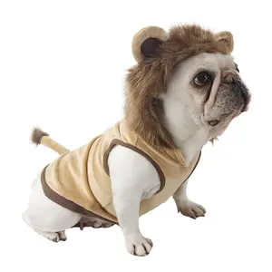 Bobhouse kostum anjing berbulu singa Manes untuk anjing