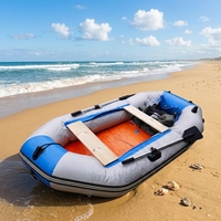 Nouveau bateau pneumatique en PVC haute vitesse pour 4-5 personnes, couleur personnalisable, emballage en caisse en bois, garantie 1 an, pêche