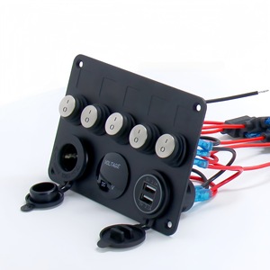 Weichuang 5+3 <b>Switch</b> Panel Dual <b>Usb</b> Fast Charging Voltage Meter Waterproof For Rv Yacht Car - Product Image 2